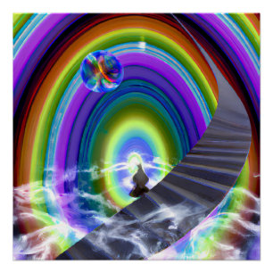 Poster Figure mystérieuse à la Porte des étoiles interdim