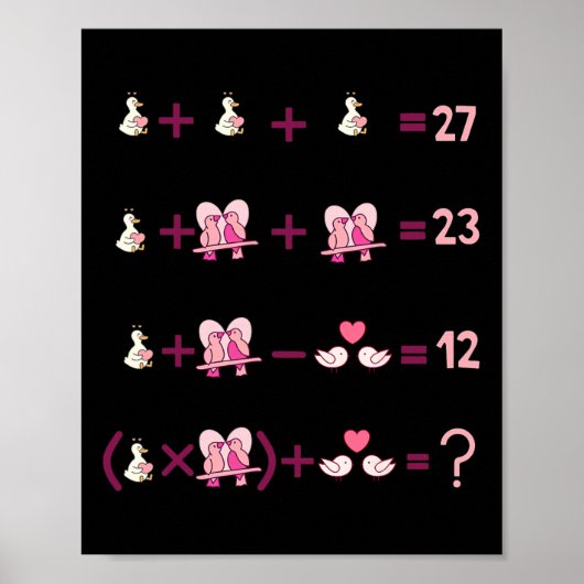Poster Figures Équation Mathématique Professeur Algèbre O (Devant)