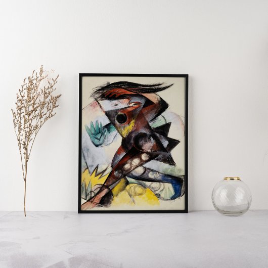 Poster Figurine calibrée pour The Tempest par Franz Marc