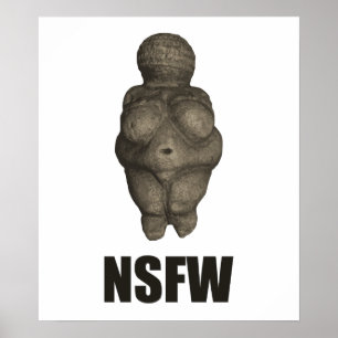 Poster Figurine préhistorique de NSFW Vénus