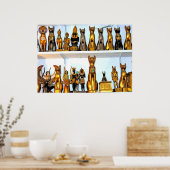 Poster Figurines égyptiennes en albâtre(1) (Cuisine)