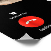 Poster Fih Appel Me Rappel Message Refuser Accepter Télép (Coin)