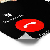 Poster Fih Appel Me Rappel Message Refuser Accepter Télép (Coin)