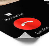 Poster Fih Calling Remind Me Message Decline Accept Phone (Coin)