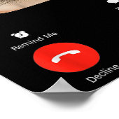 Poster Fih Calling Remind Me Message Decline Accept Phone (Coin)