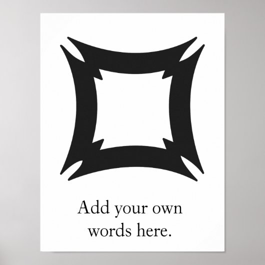 Poster FIHANKRA | Symbole Adinkra de la sécurité et de la (Devant)