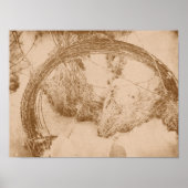 Poster Fil à barbe en hiver (Devant)