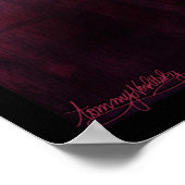 Poster filature dans le noir (Coin)