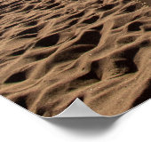 Poster filet de volley sur l'affiche de la plage (Coin)