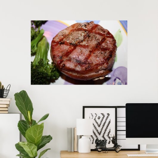 Poster Filet grillé Mignon (Bureau à domicile)