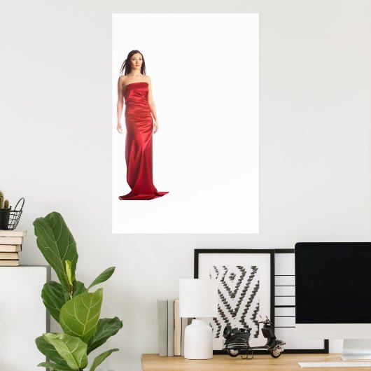 Poster fille (Bureau à domicile)