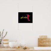 Poster Fille à Bat (Cuisine)