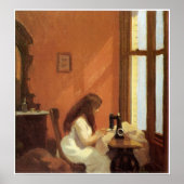 Poster Fille à la machine à coudre, Edward Hopper (Devant)