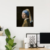 Poster Fille à oreille perle — Vermeer (Bureau à domicile)