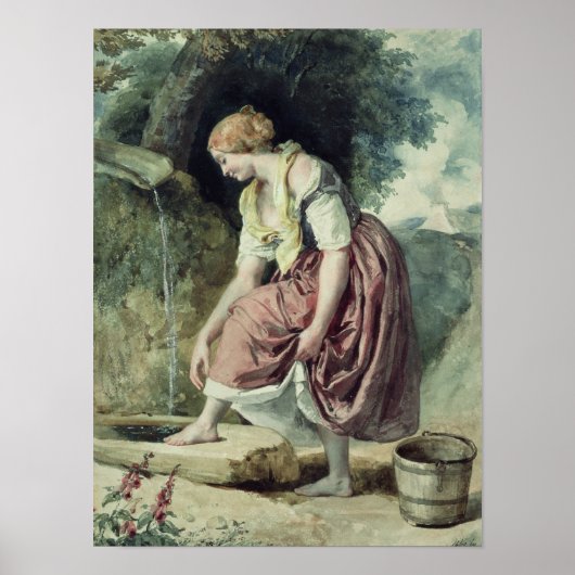 Poster Fille à un duit (Devant)
