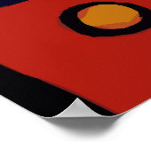 Poster Fille Abstraite sur téléphone portable (Coin)