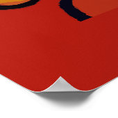 Poster Fille Abstraite sur téléphone portable (Coin)