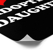 Poster Fille adoptive aimée - Famille parent adoptif (Coin)