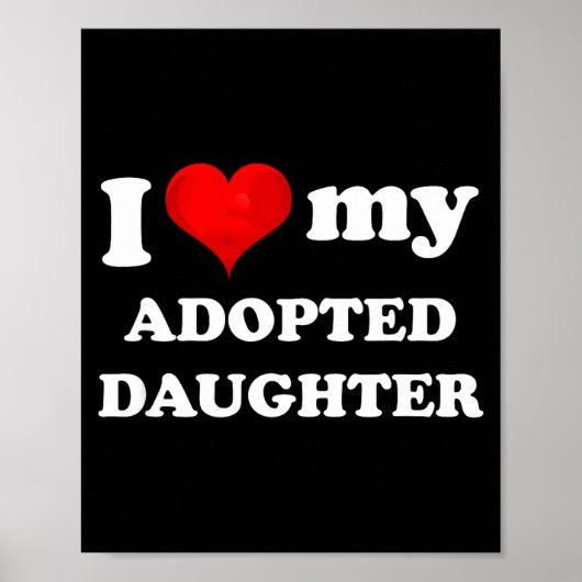 Poster Fille adoptive aimée - Famille parent adoptif (Devant)