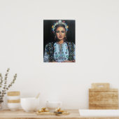 Poster Fille albanaise traditionnelle (Cuisine)