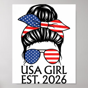 Poster Fille américaine 2026 Nouvelle citoyenneté immigra
