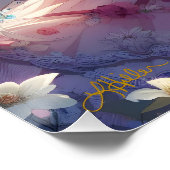 Poster Fille Anime Fleur Lune Fée (Coin)