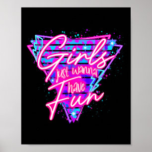 Poster Fille Anniversaire Fête d'Anniversaire Filles Just