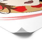 Poster Fille Artiste En Rouge (Coin)