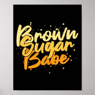 Poster fille au sucre brun jour de liberté juneteenth 186