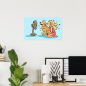 Poster Fille au Ventail d'Or (Bureau à domicile)
