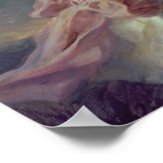 Poster Fille avec ballons (Coin)