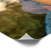 Poster Fille avec chatons (Coin)