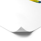 Poster Fille Avec Cheval Colorée (Coin)