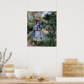 Poster Fille avec des chiens (Cuisine)