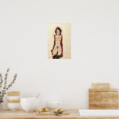 Poster Fille avec Garters rouges | Egon Schiele | (Cuisine)