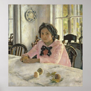 Poster Fille avec pêches, 1887