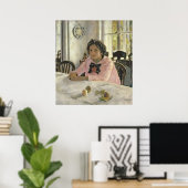 Poster Fille avec pêches, 1887 (Bureau à domicile)