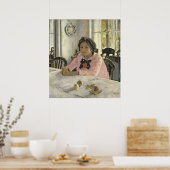 Poster Fille avec pêches, 1887 (Cuisine)