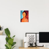 Poster Fille avec Pigtails, Modigliani (Bureau à domicile)