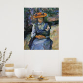Poster Fille avec poupée - Paul Cezanne - c1902 (Cuisine)