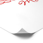 Poster Fille avec Rose (Coin)