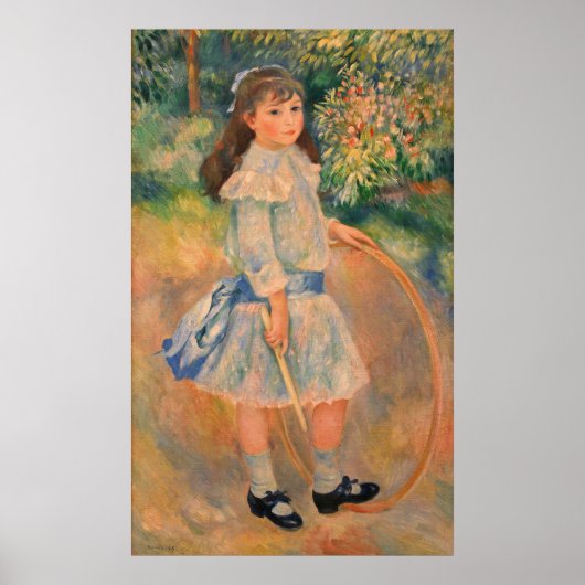 Poster Fille avec un cerceau (Devant)