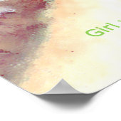 Poster Fille avec un chat (Coin)