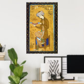Poster Fille avec un défilement - Reza Abbasi - c1600 (Bureau à domicile)