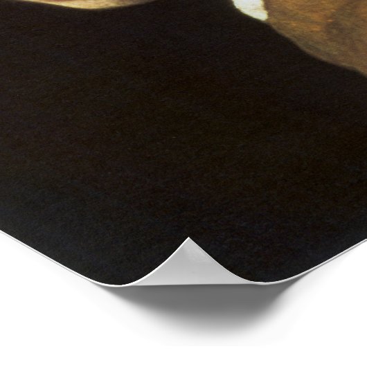 Poster Fille avec une oreille perle (Coin)