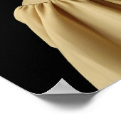 Poster Fille avec une oreille perle et casque bleu Auti (Coin)