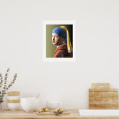 Poster Fille avec une perle (Cuisine)