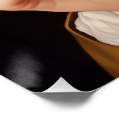 Poster Fille avec une perle à oreiller Fumer drôle (Coin)