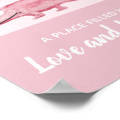 Poster Fille Bébé Aquarelle Crocodile Jungle Art pour la  (Coin)