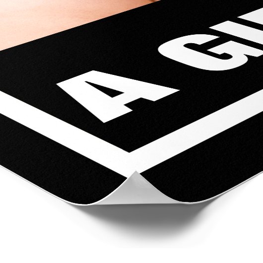 POSTER FILLE BÉBÉ PRO-VIE AVEC BLANCHET (Coin)